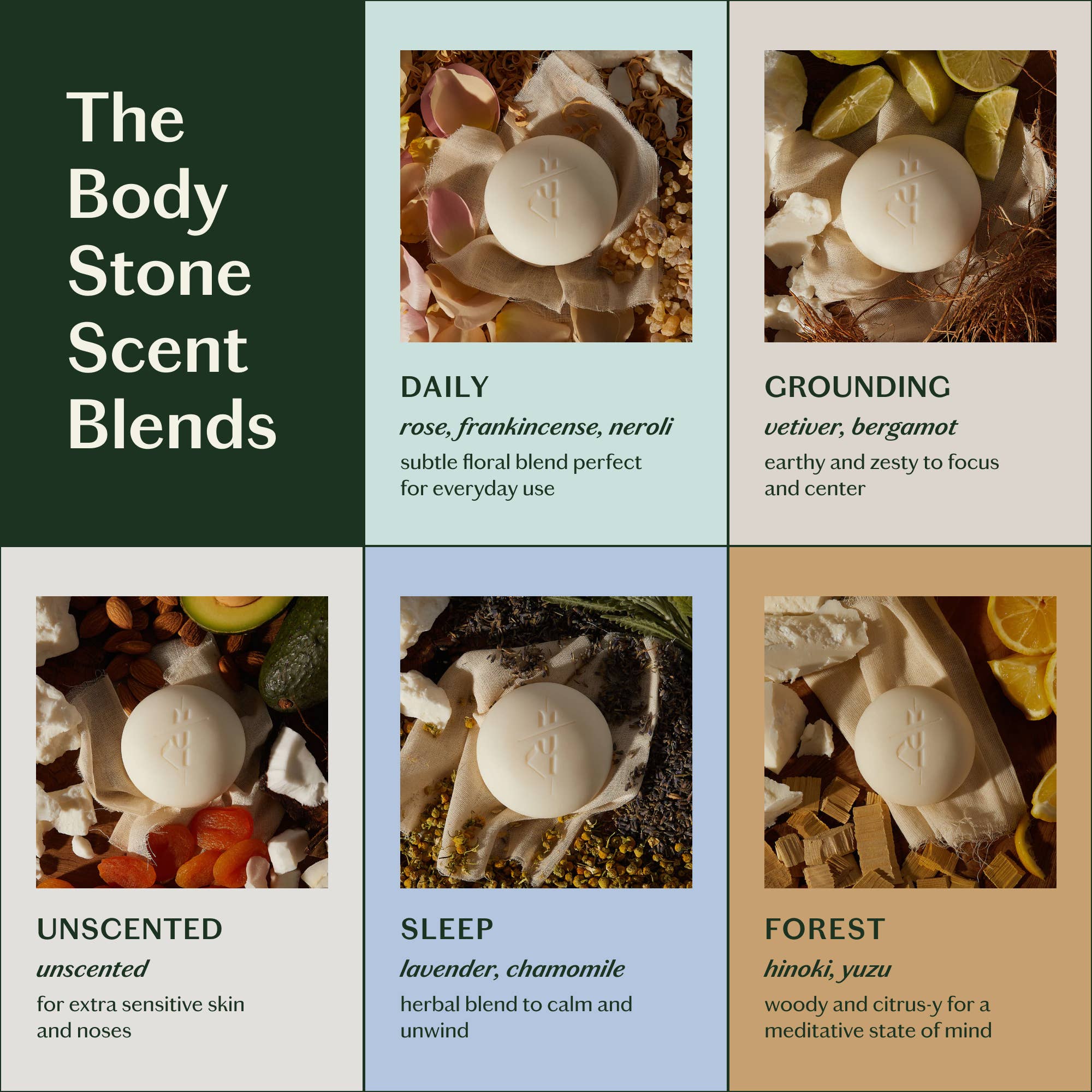 Kate McLeod - Unscented Stone | Deep Moisturizing Lotion Bar
