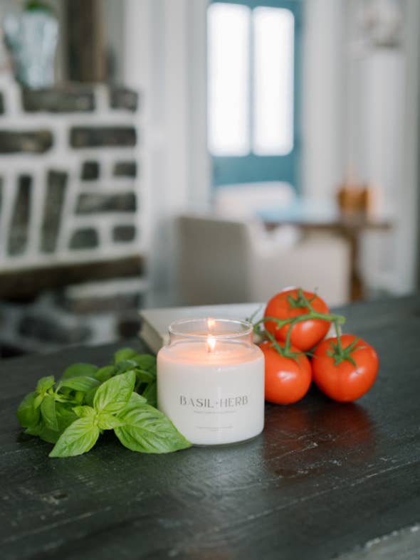 Charleston Candle Co. - Basil + Herb Soy Candle | Front Porch Collection - The Look and Co