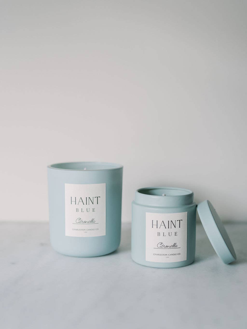 Charleston Candle Co. - Haint Blue Citronella 12 oz. Candle - The Look and Co
