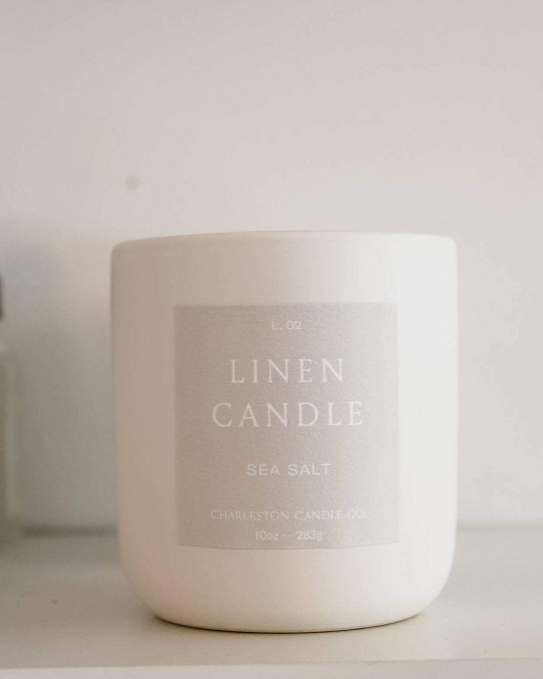 Charleston Candle Co. - L.02 Sea Salt Linen Candle - The Look and Co