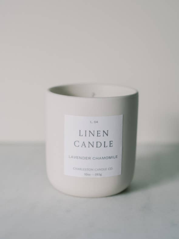Charleston Candle Co. - L.04 Lavender Chamomile Linen Candle - The Look and Co