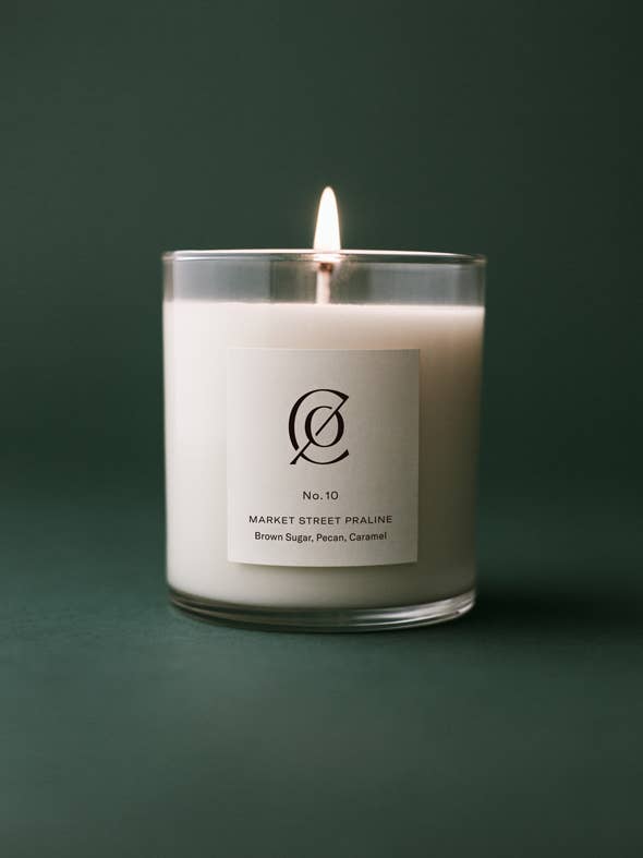 Charleston Candle Co. - No. 10 Market Street Praline Soy Candle - The Look and Co