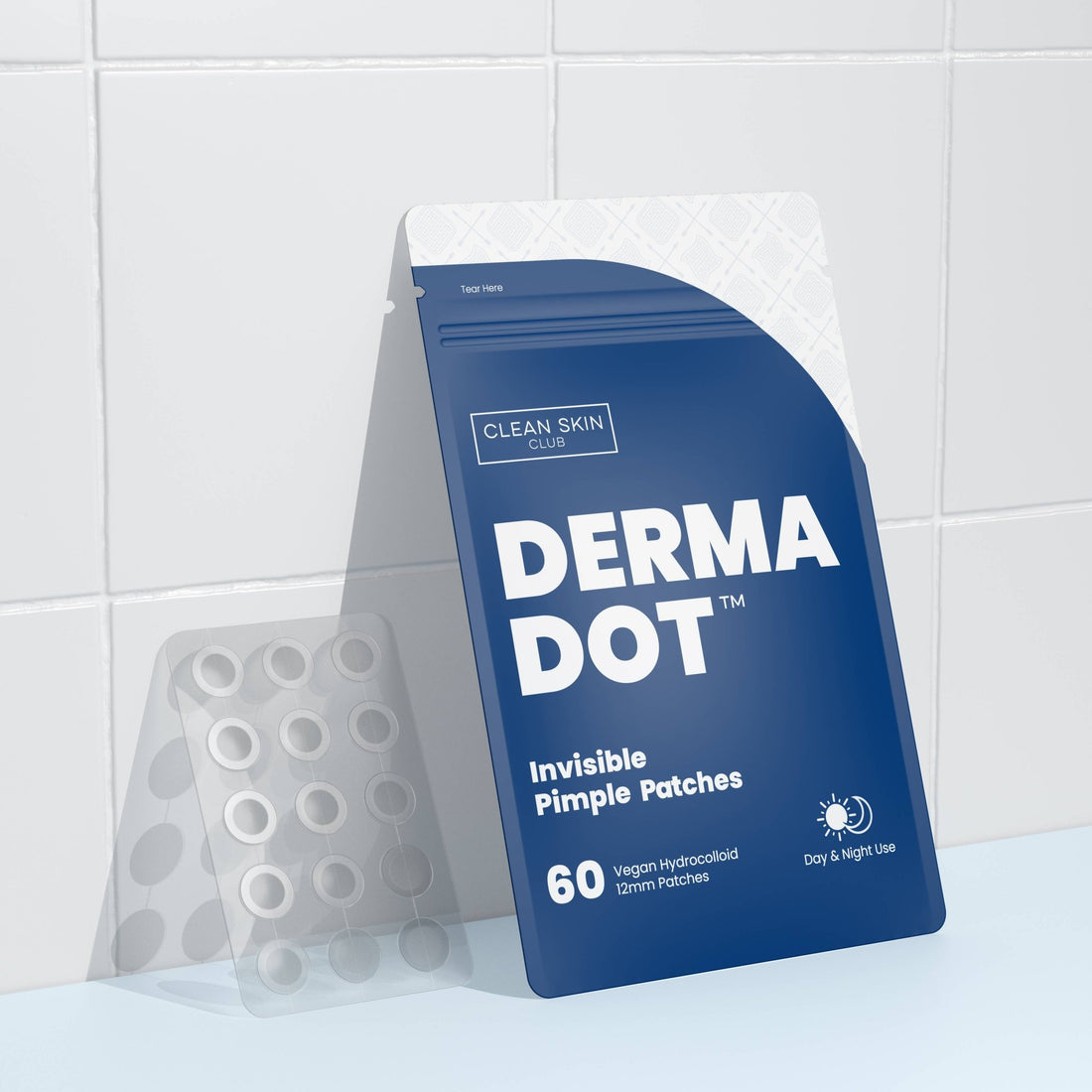 Clean Skin Club - DermaDot Invisible Pimple Patches - The Look and Co
