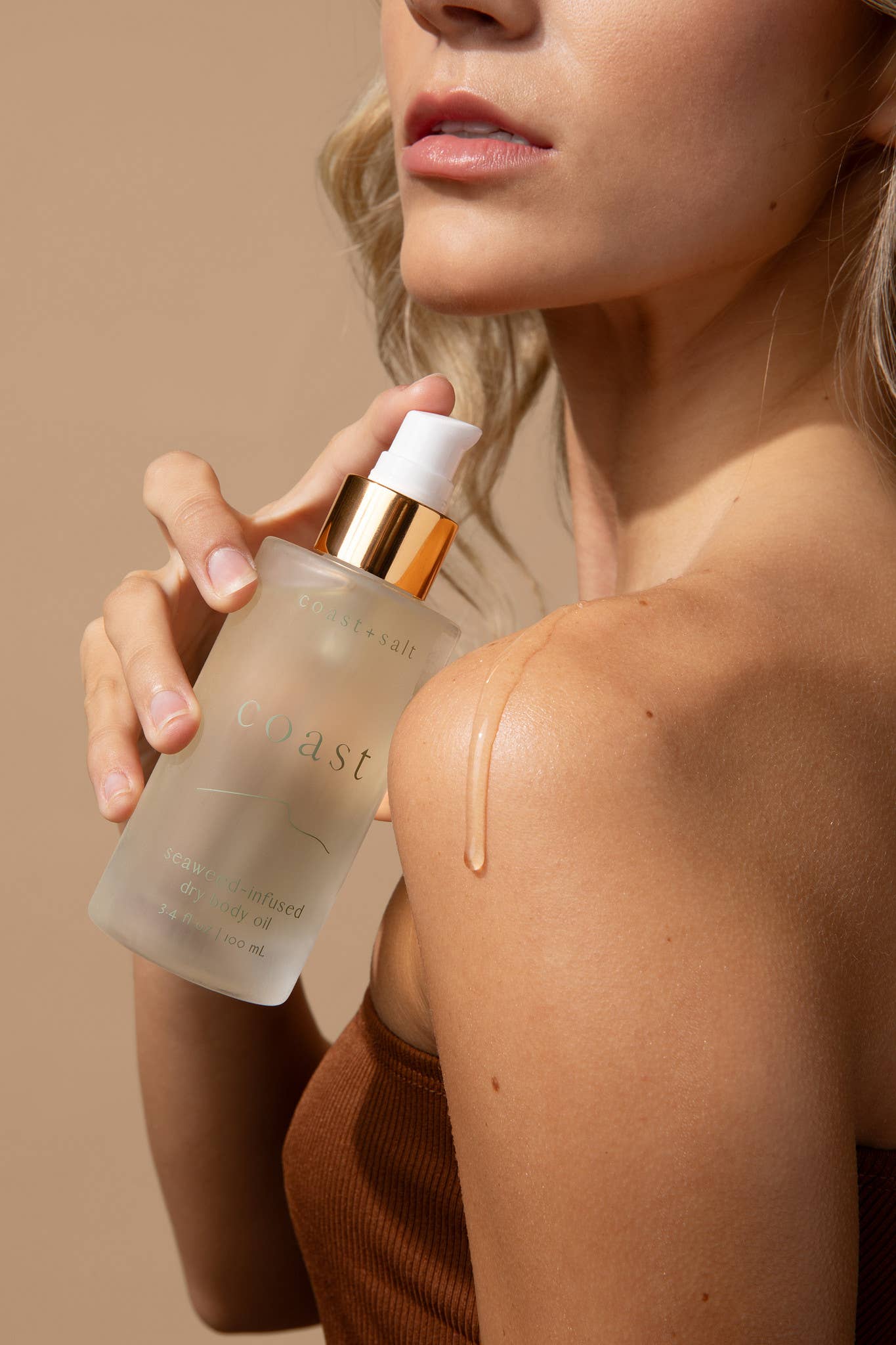 Coast+Salt - Coast Seaweed-Infused Dry Body Oil - The Look and Co