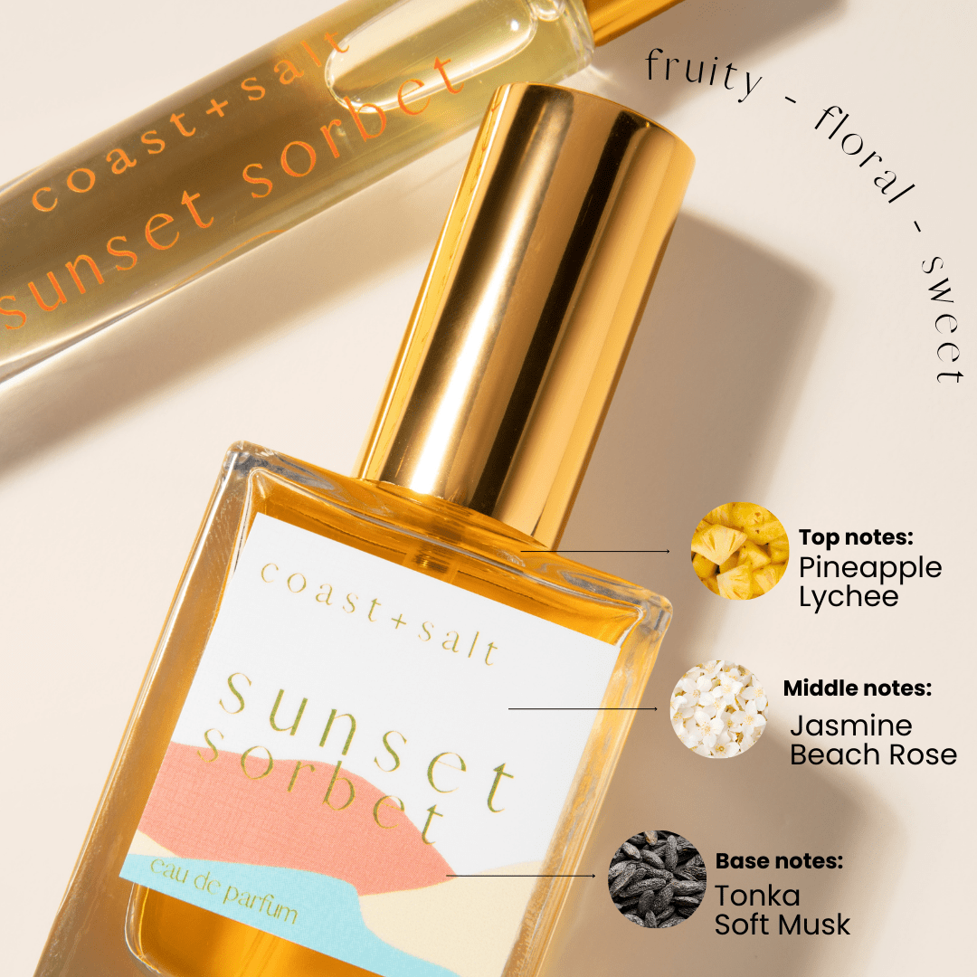 Coast+Salt - Sunset Sorbet Perfume Roller - The Look and Co