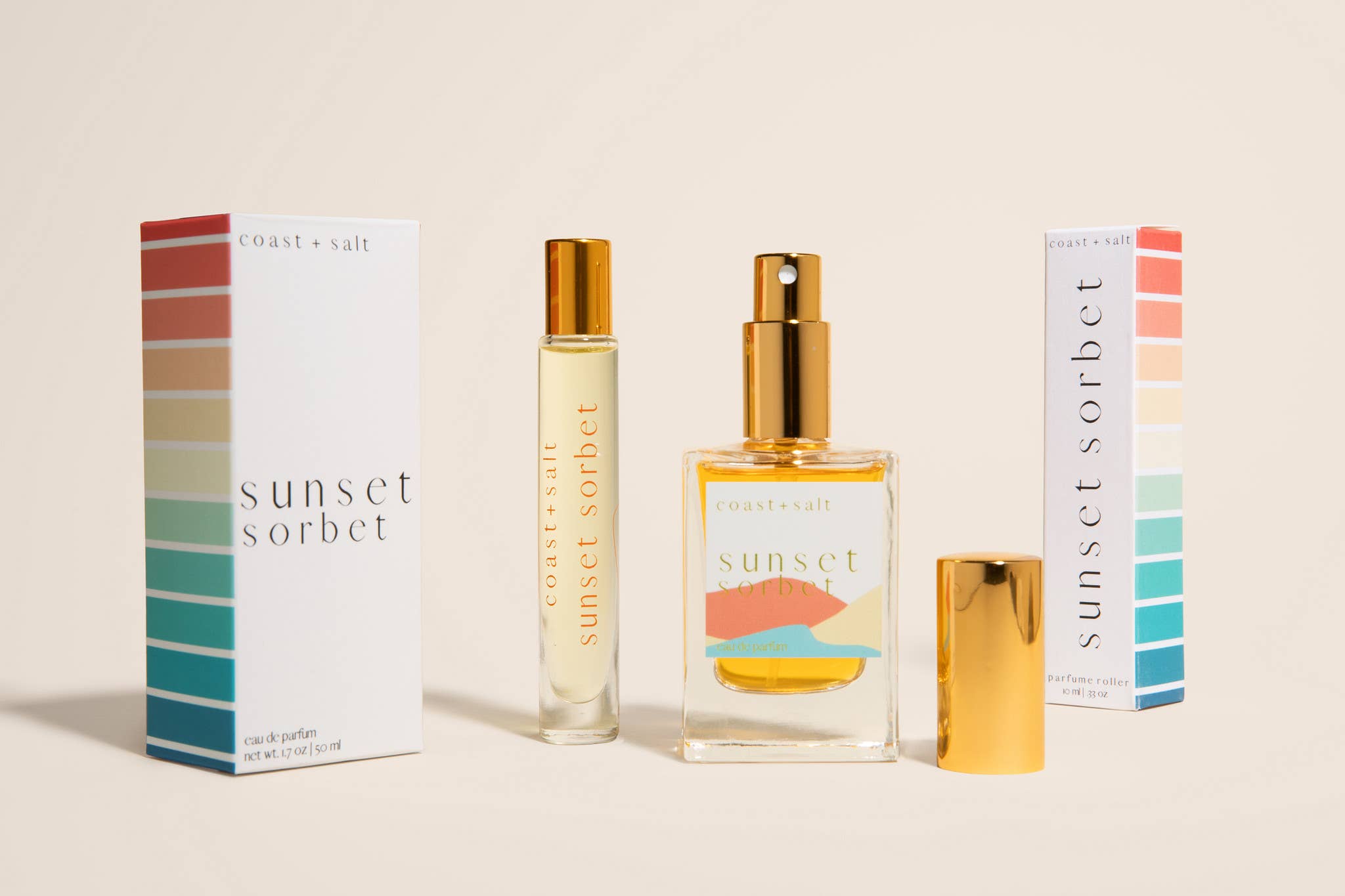 Coast+Salt - Sunset Sorbet Perfume Roller - The Look and Co
