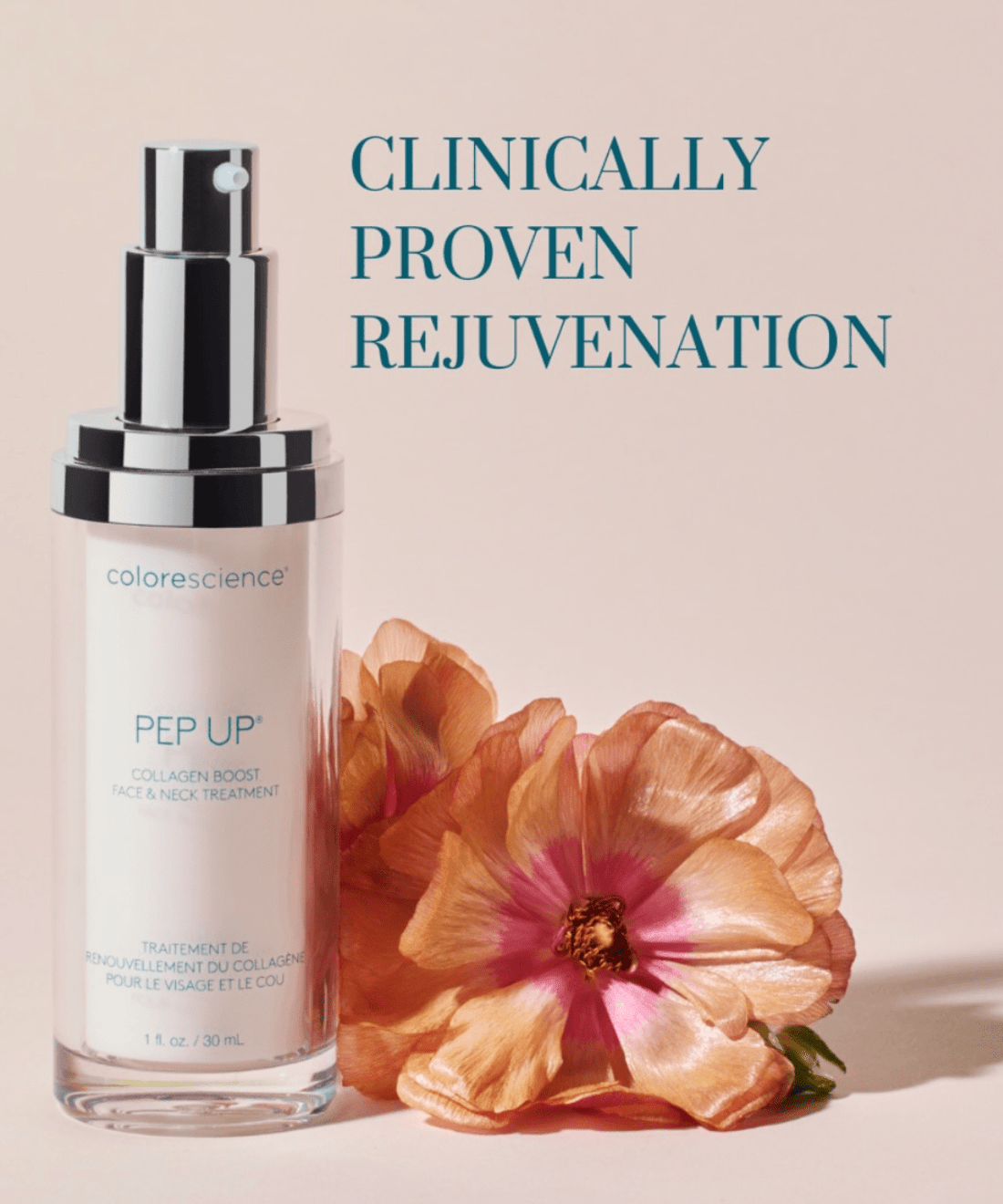 Colorescience Pep Up® Collagen Boost Face &amp; Neck Serum - The Look and Co
