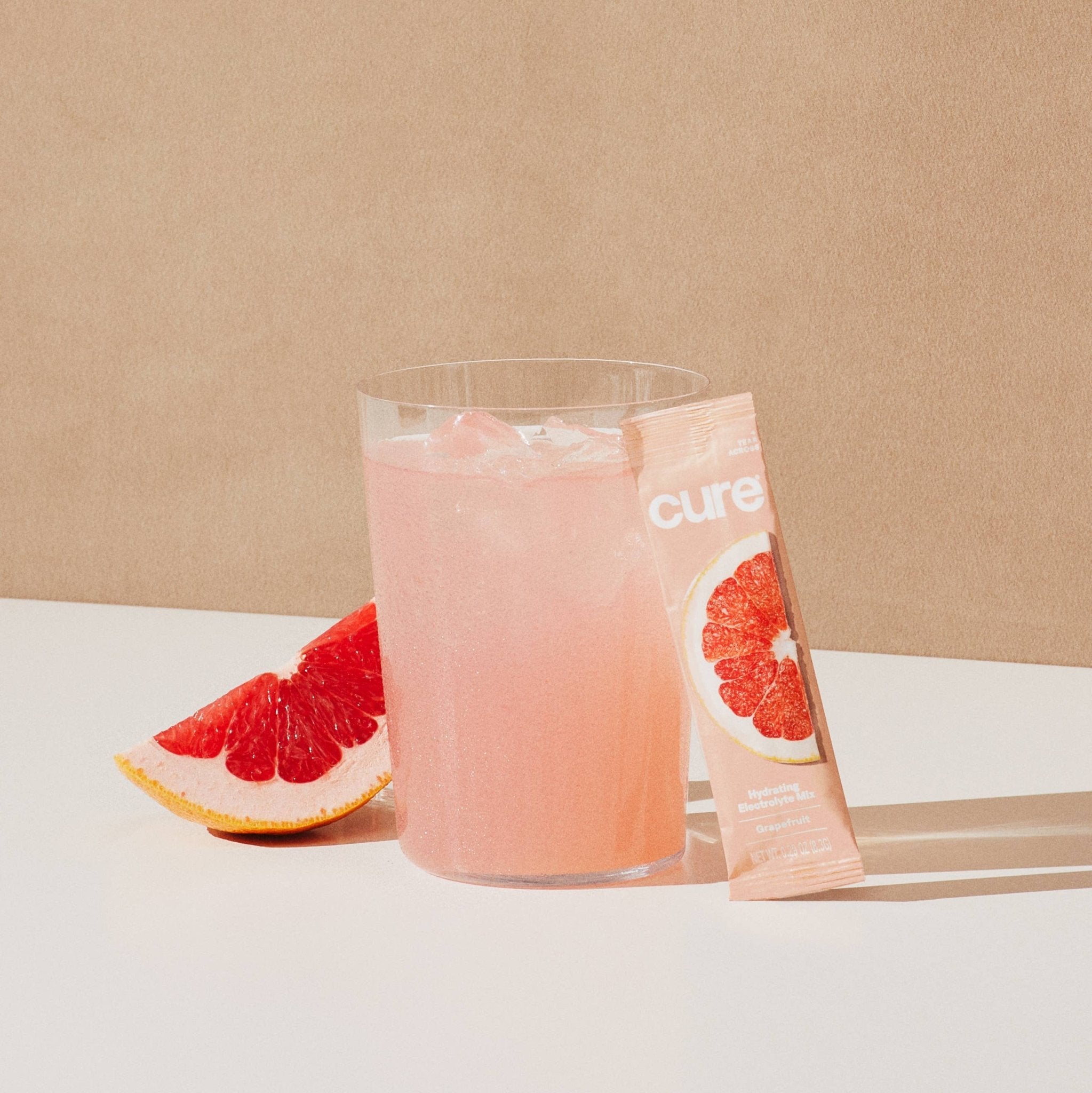 Cure Hydration - Hydrating Electrolyte Drink Mix - Grapefruit - The Look and Co