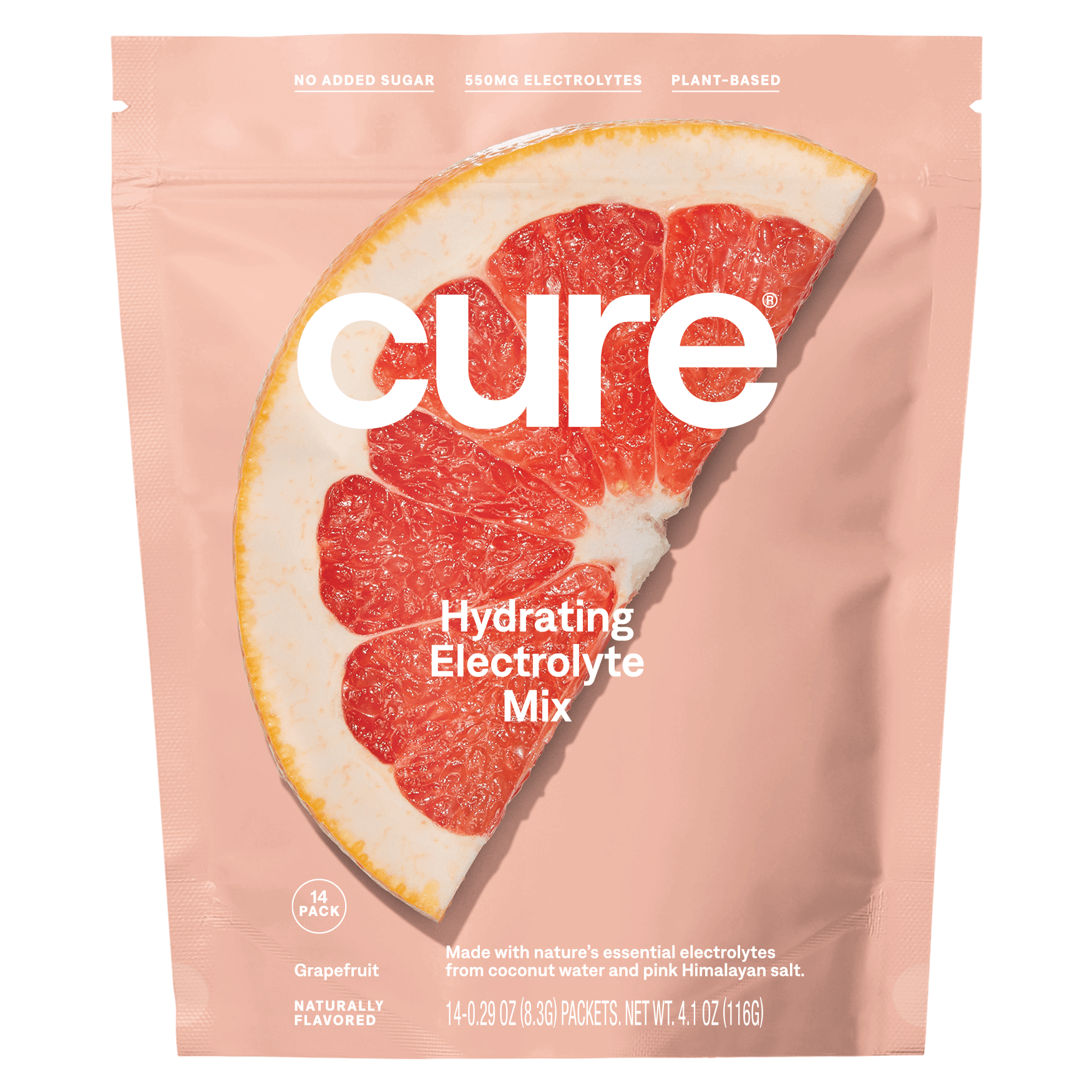 Cure Hydration - Hydrating Electrolyte Drink Mix - Grapefruit - The Look and Co