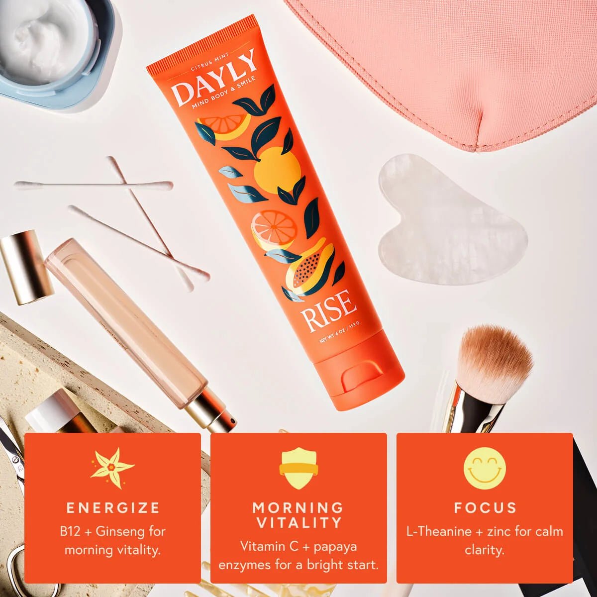 Dayly Rise Toothpaste - AM Adult - The Look and Co