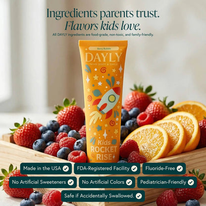 Dayly Rocket Rise Toothpaste - AM Kids - The Look and Co