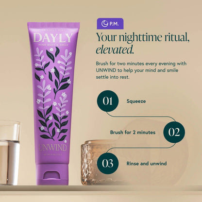 Dayly Unwind Toothpaste - PM Adult - The Look and Co