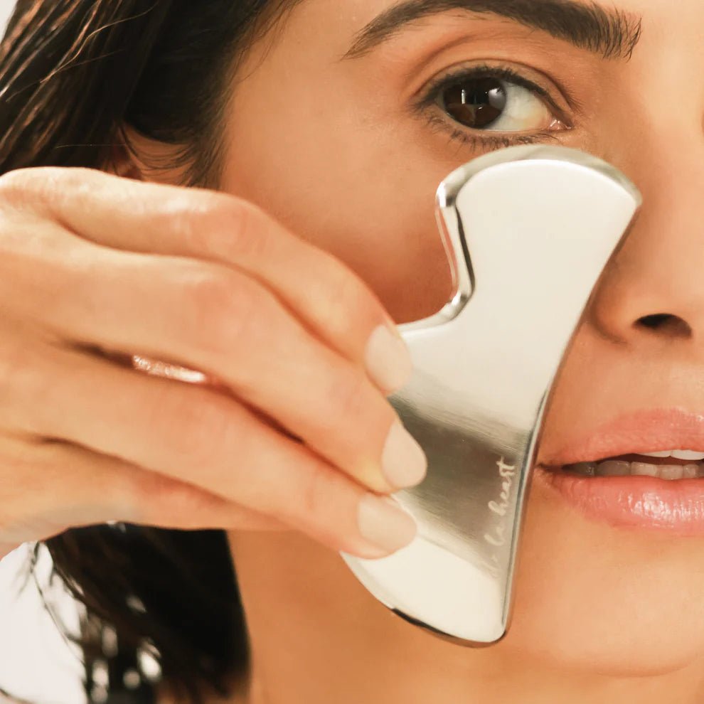 De La Heart Stainless Steel Gua Sha - The Look and Co