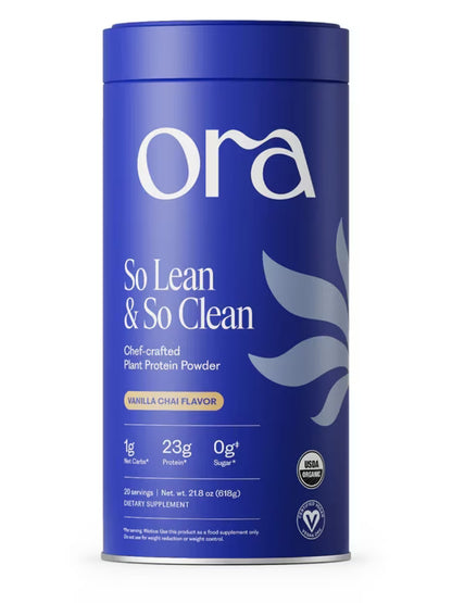 Ora So Lean &amp; So Clean: Vanilla Chai Plant Protein Powder