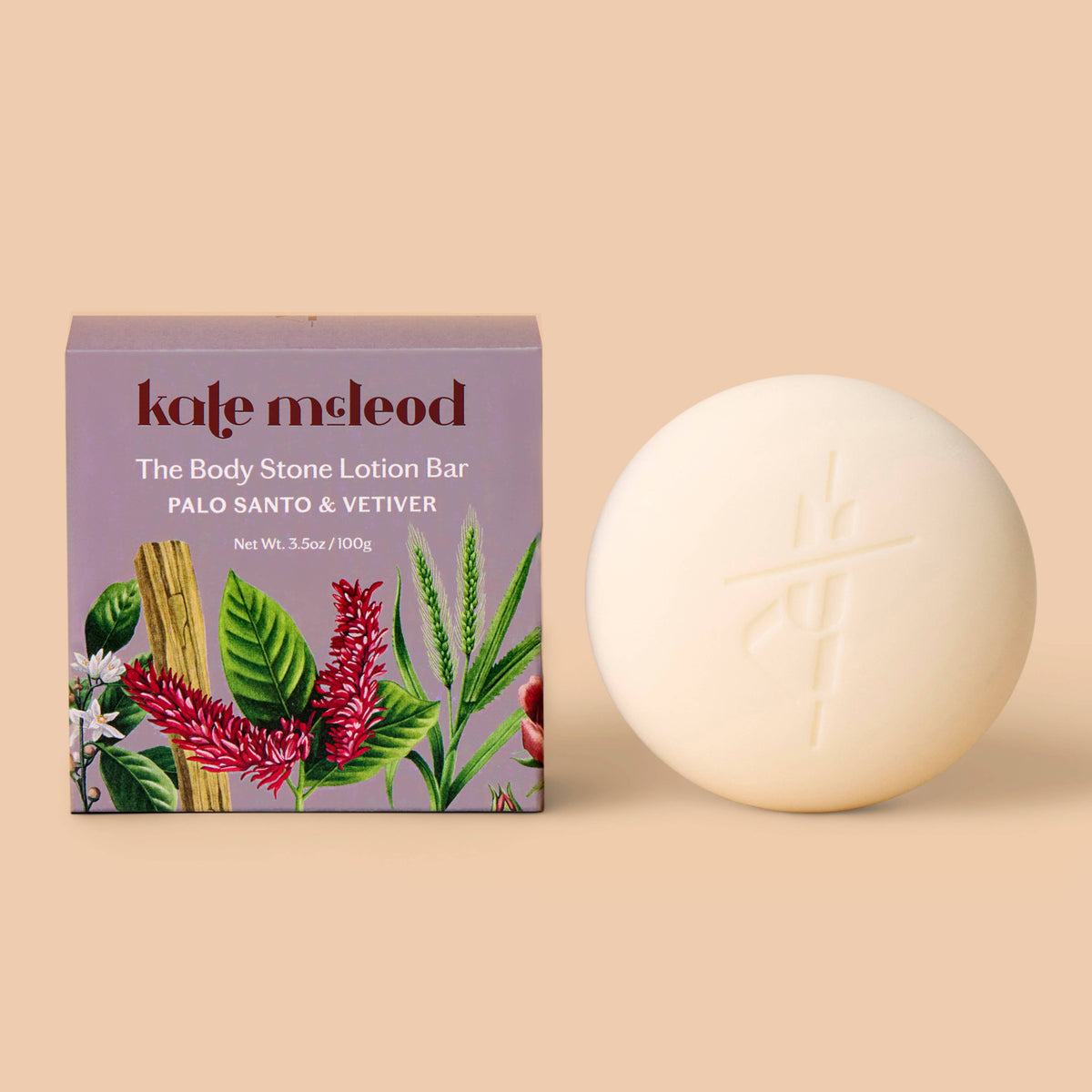 Kate McLeod - Palo Santo &amp; Vetiver  | Deep Moisturizing Lotion Bar
