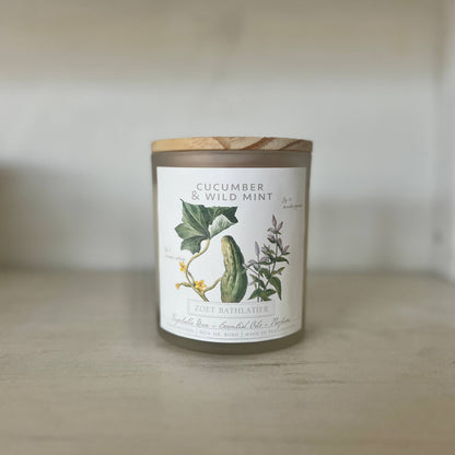 Zoet Bathlatier - Botanical Candle Collection - Cucumber &amp; Wild Mint
