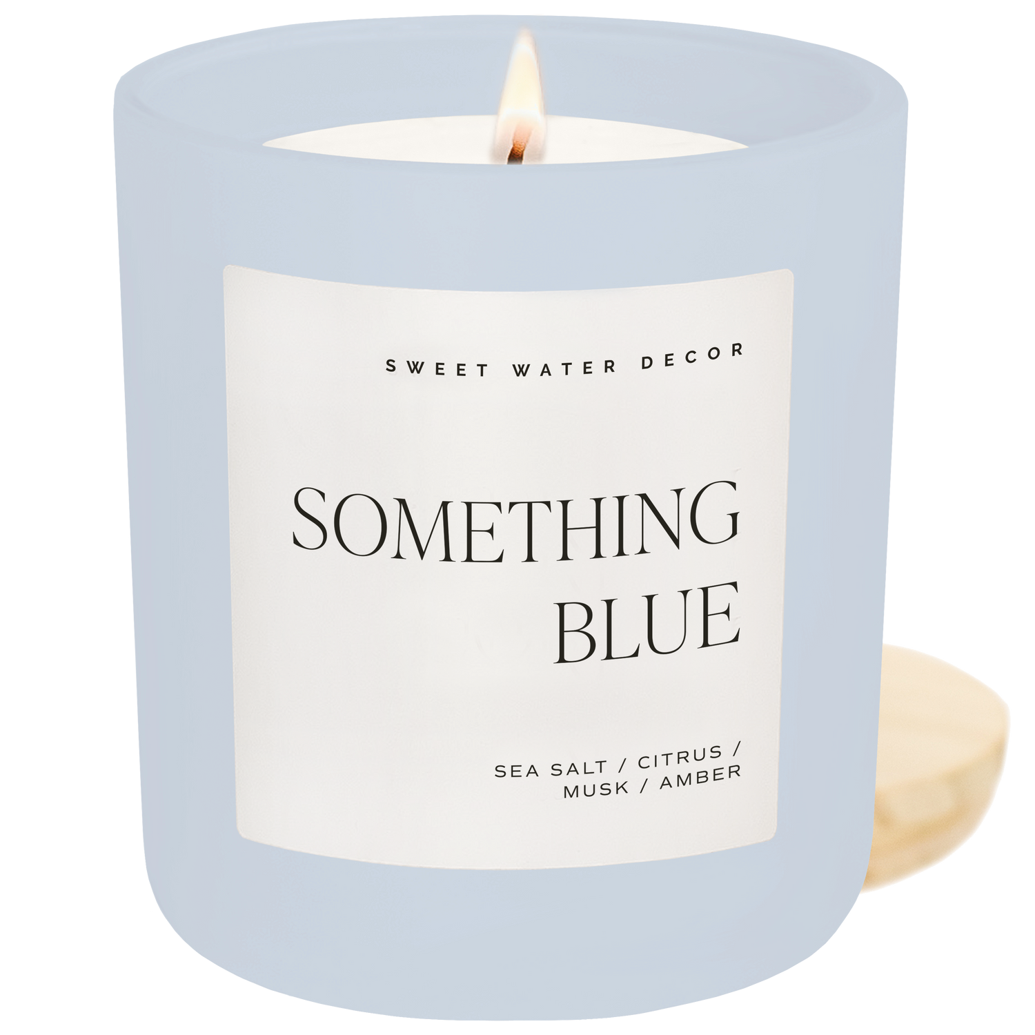 Sweet Water Decor - Something Blue 15 oz Soy Candle, Matte Jar -  Wedding