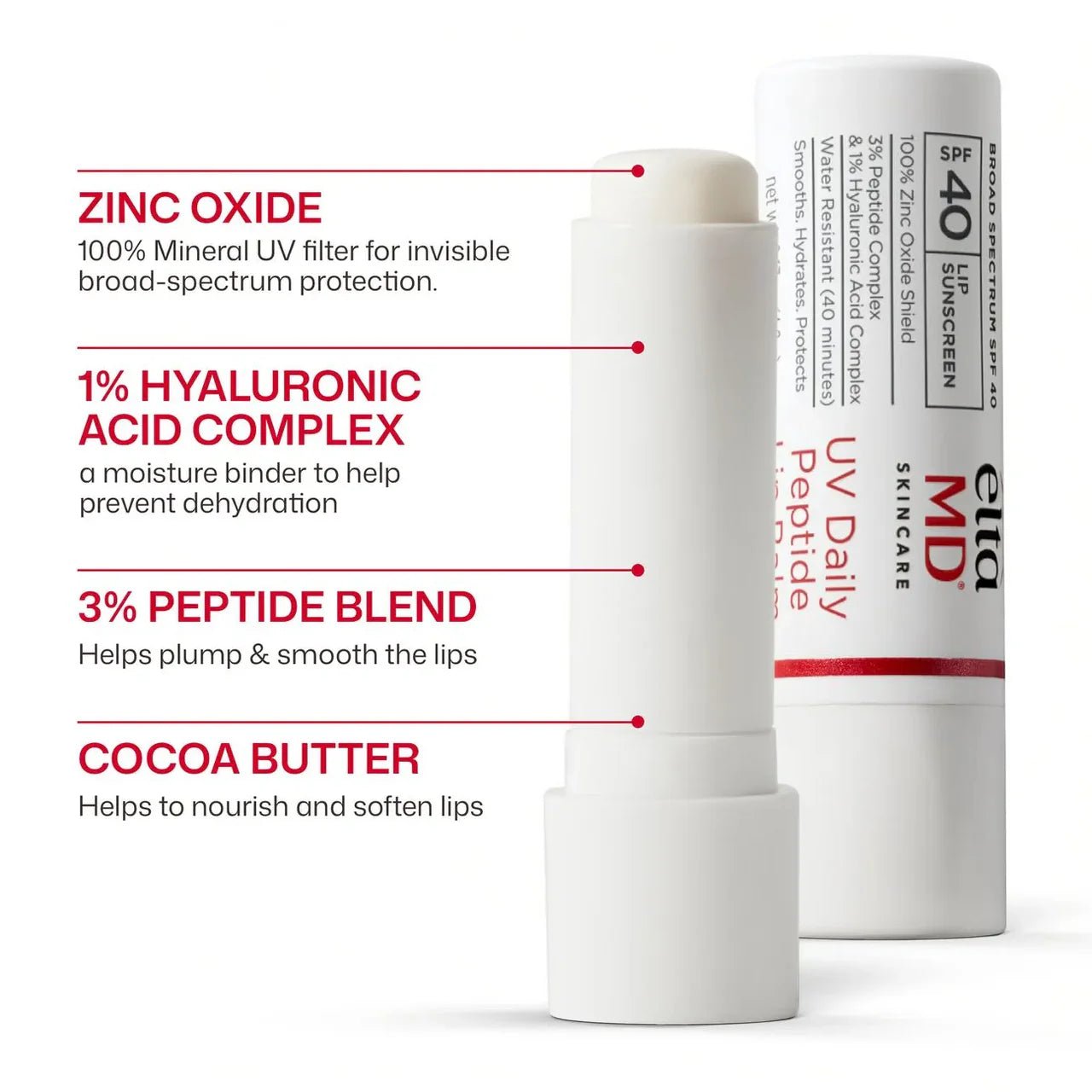 EltaMD UV Daily Peptide Lip Balm - The Look and Co