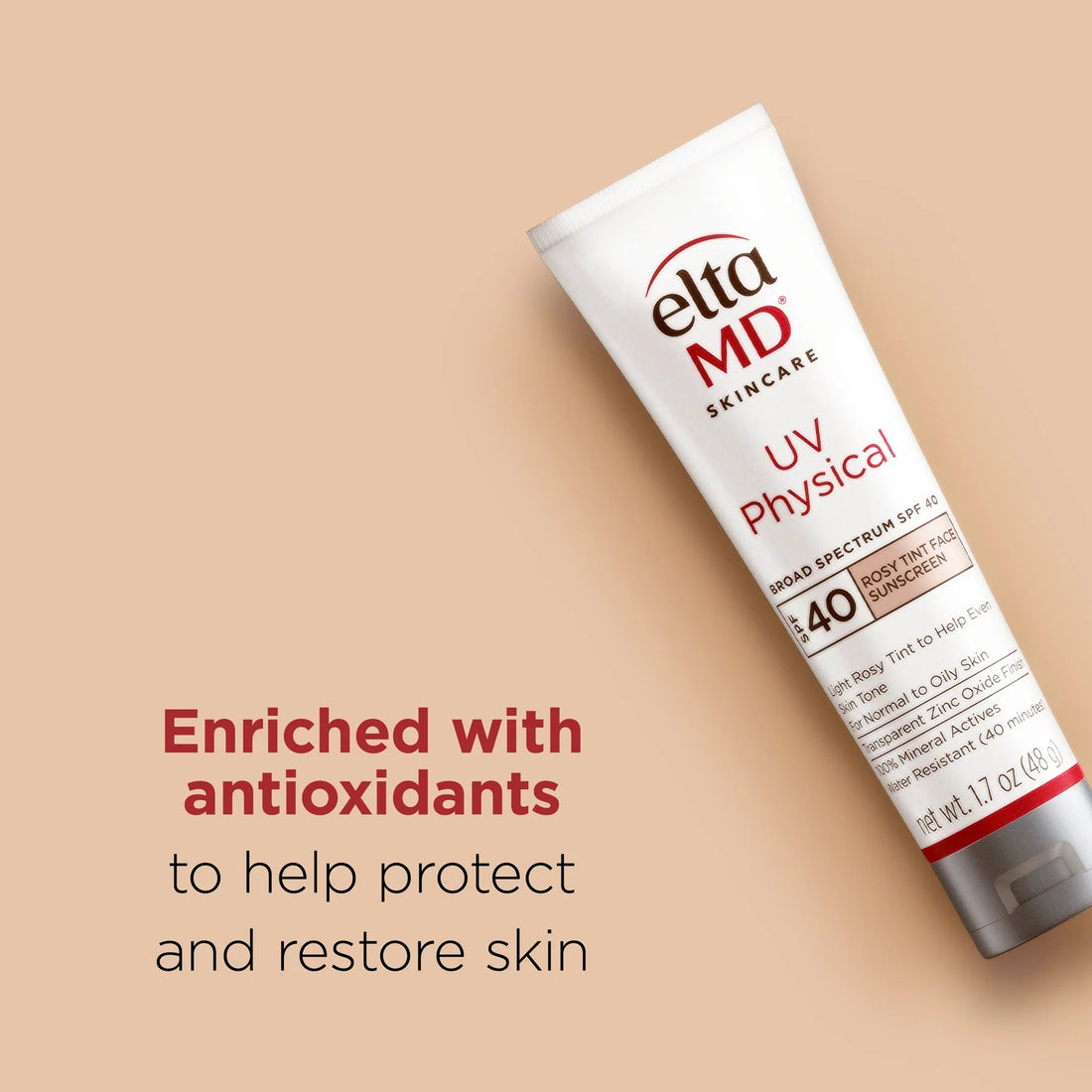 EltaMD UV Physical Broad - Spectrum SPF 40 – Rosy Tint - The Look and Co