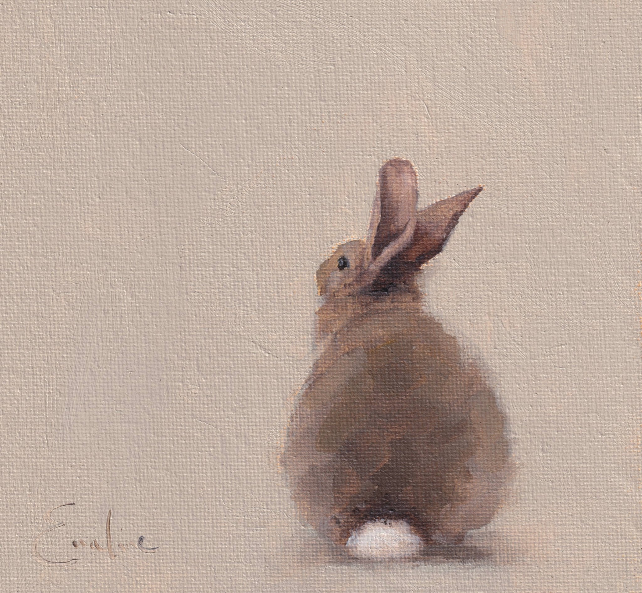 Emeline Watchorn - Greetings Card - BN001 Bunny 6x6 - The Look and Co