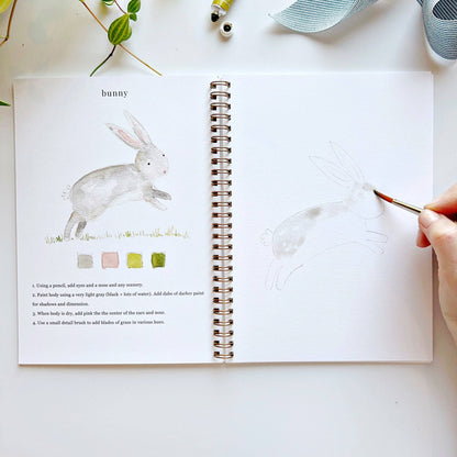 emily lex studio - Animals watercolor workbook - The Look and Co