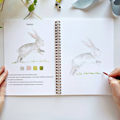 emily lex studio - Animals watercolor workbook - The Look and Co