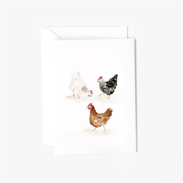 emily lex studio - Chickens mini notecard - The Look and Co