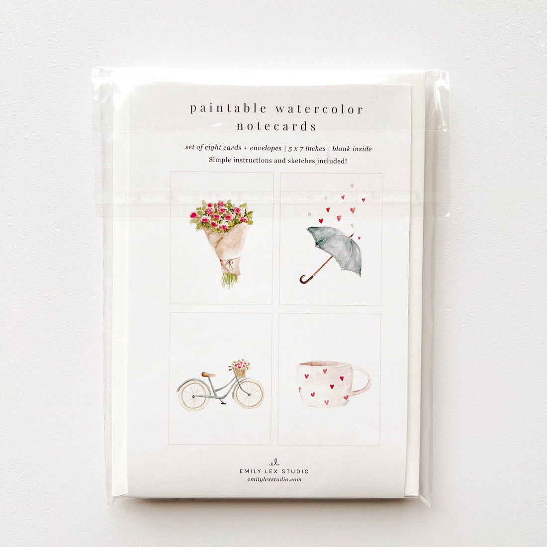 emily lex studio - Love sweet love paintable notecard - The Look and Co