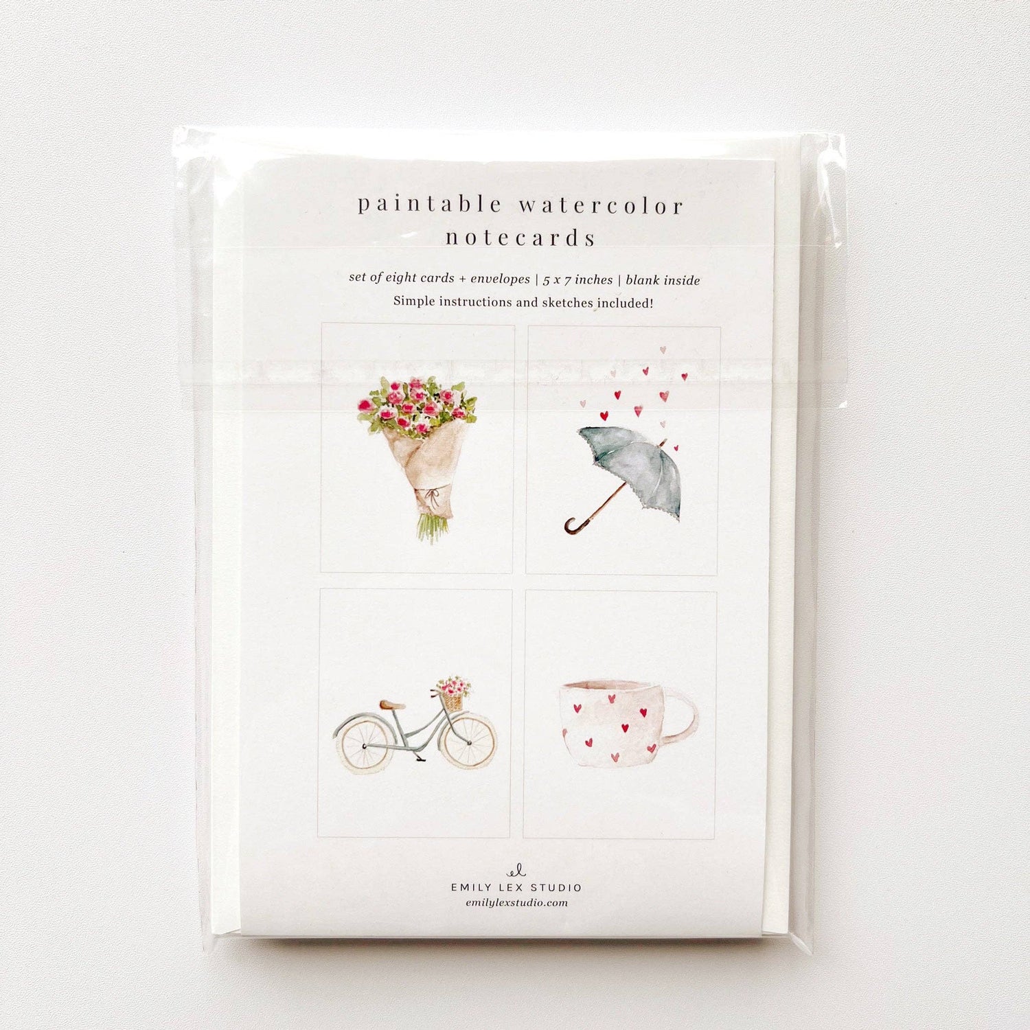 emily lex studio - Love sweet love paintable notecard - The Look and Co