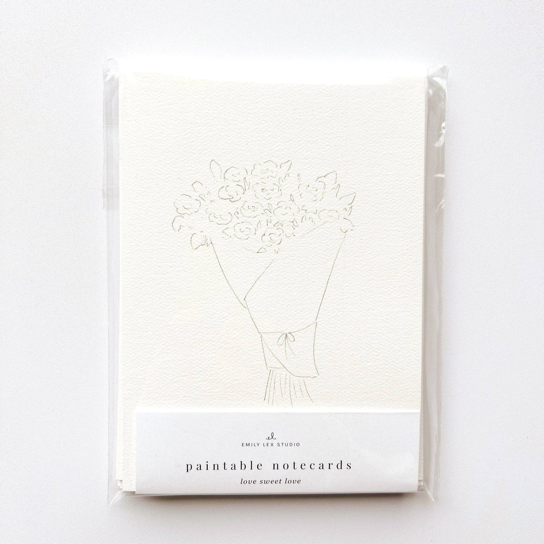 emily lex studio - Love sweet love paintable notecard - The Look and Co