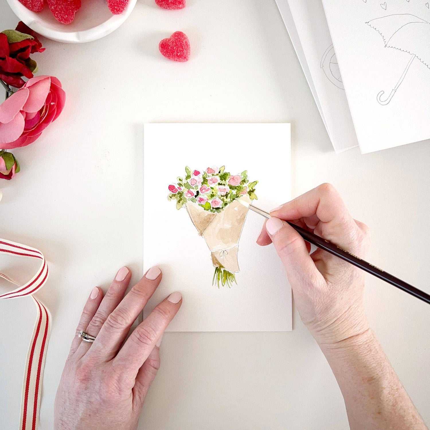 emily lex studio - Love sweet love paintable notecard - The Look and Co