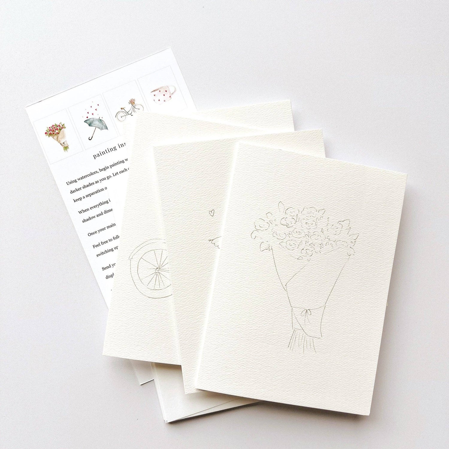 emily lex studio - Love sweet love paintable notecard - The Look and Co