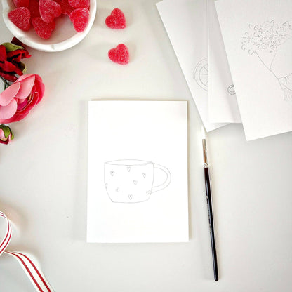 emily lex studio - Love sweet love paintable notecard - The Look and Co