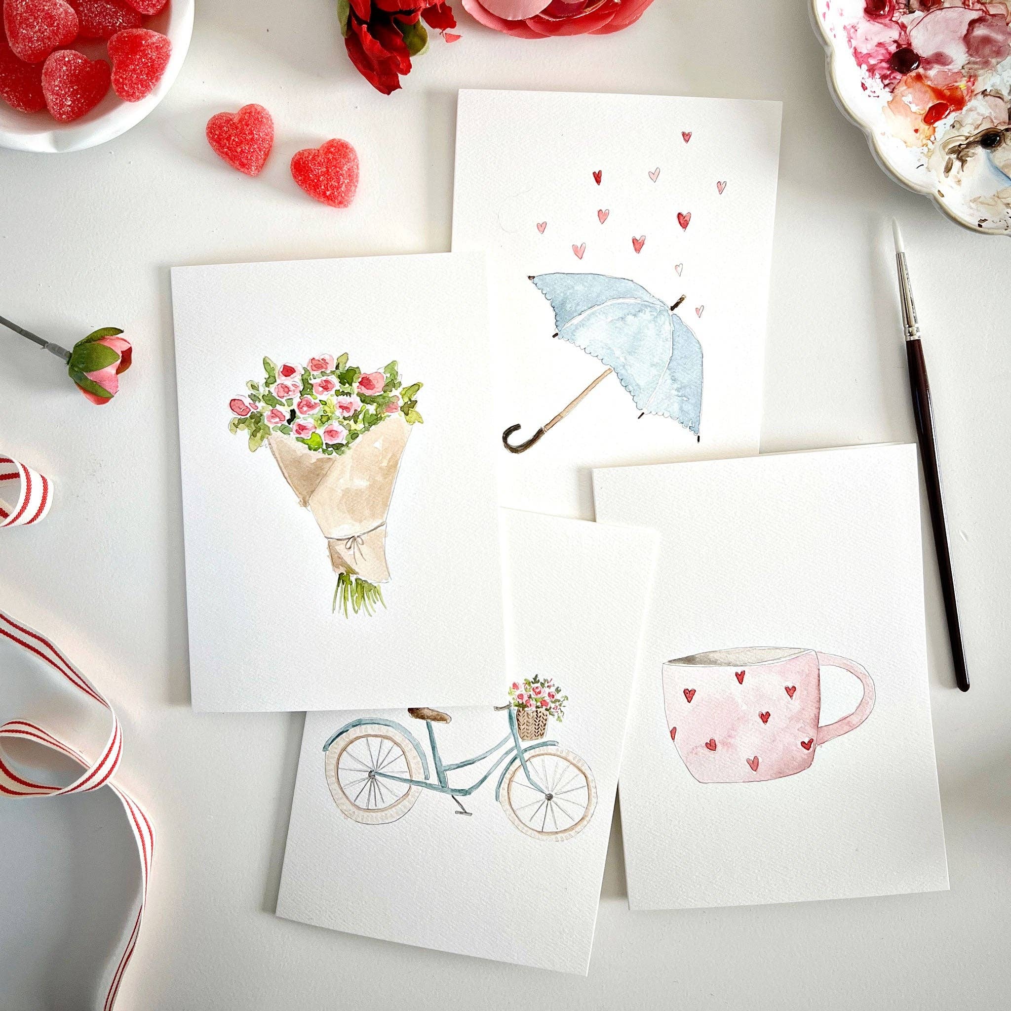 emily lex studio - Love sweet love paintable notecard - The Look and Co