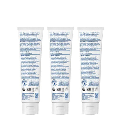 Essential Oxygen Organic Low Abrasion Toothpaste - The Look and Co