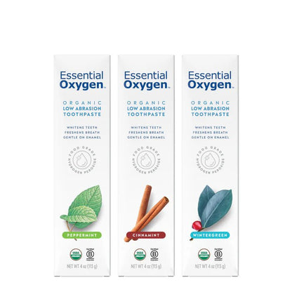 Essential Oxygen Organic Low Abrasion Toothpaste - The Look and Co