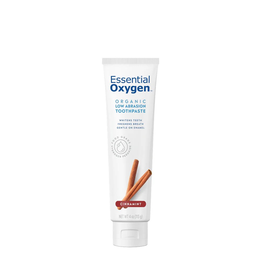 Essential Oxygen Organic Low Abrasion Toothpaste - The Look and Co