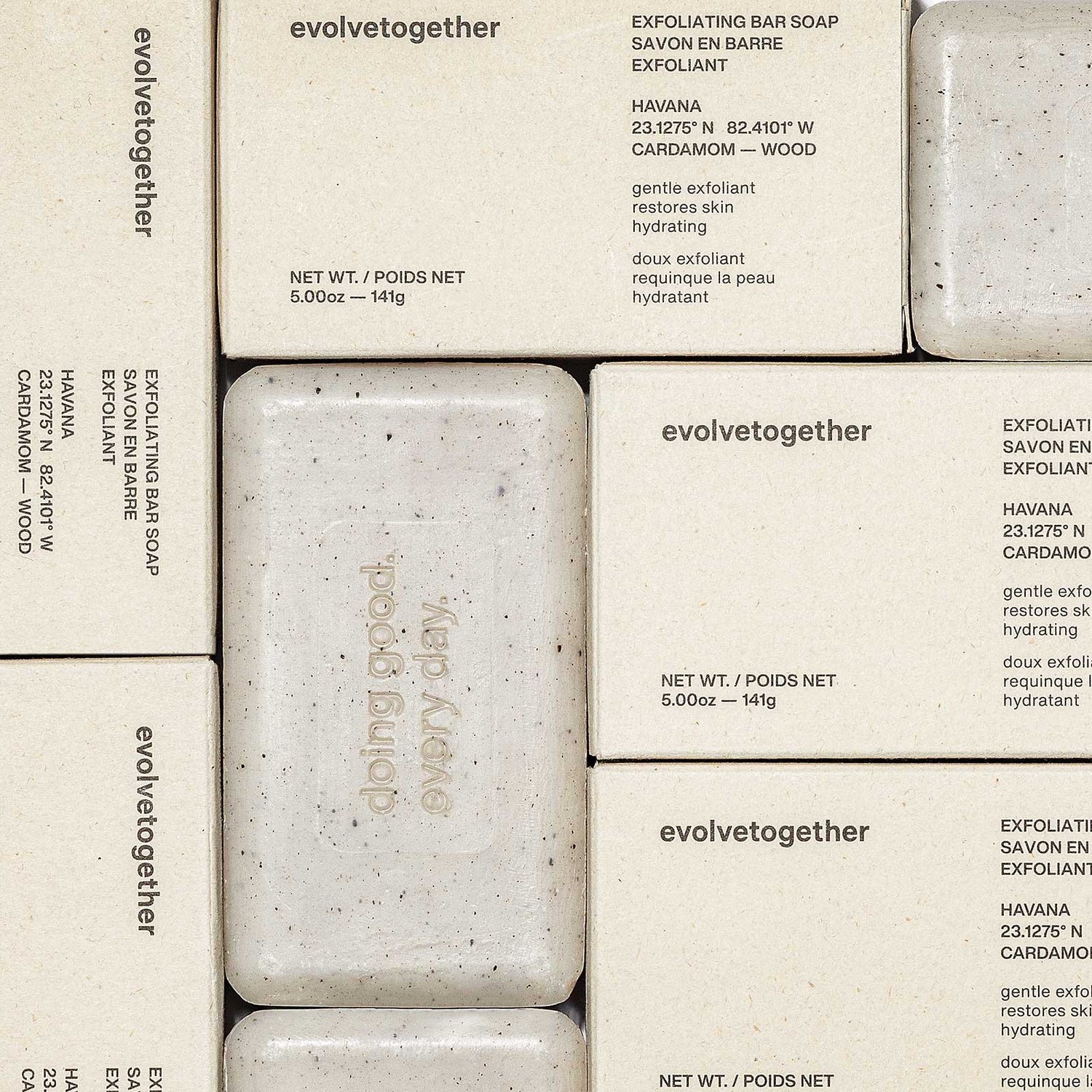 Evolvetogether Havana Exfoliating Bar Soap - The Look and Co