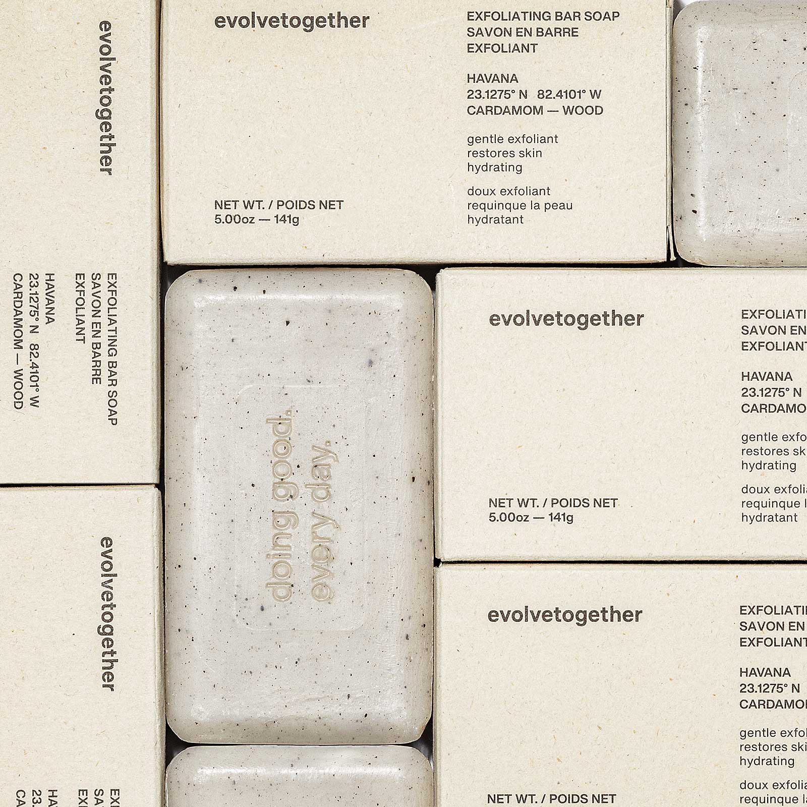 Evolvetogether Havana Exfoliating Bar Soap - The Look and Co