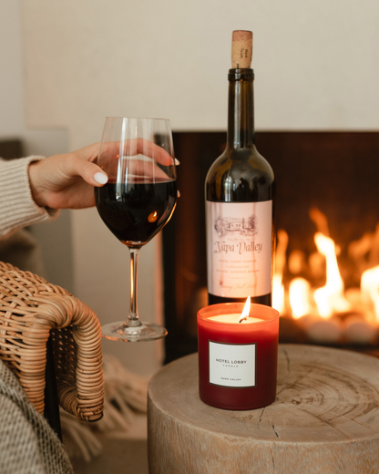 Hotel Lobby Candle - Napa Valley - Luxury Fall Scented Soy Candle
