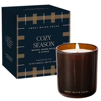 Sweet Water Decor - *NEW* Cozy Season 12 oz Boxed Soy Candle - Fall Decor &amp; Gift
