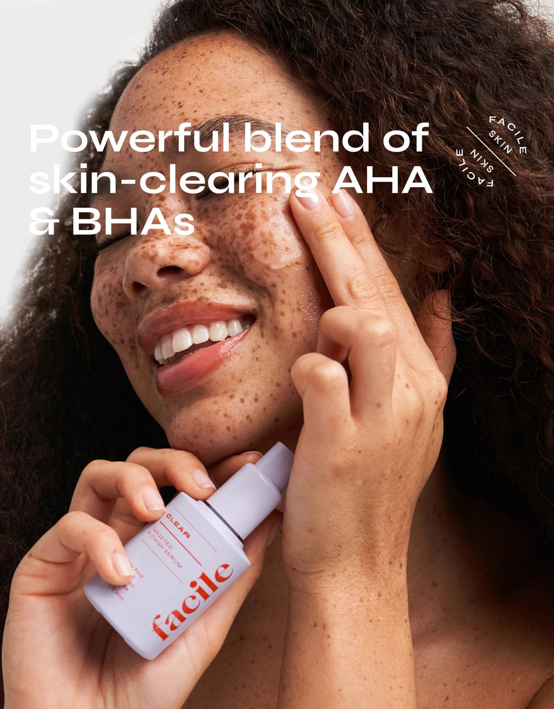 Facile Clear Exfoliating Serum for Blemishes with Glycolic, Lactic &amp; Salicylic Acid - The Look and Co