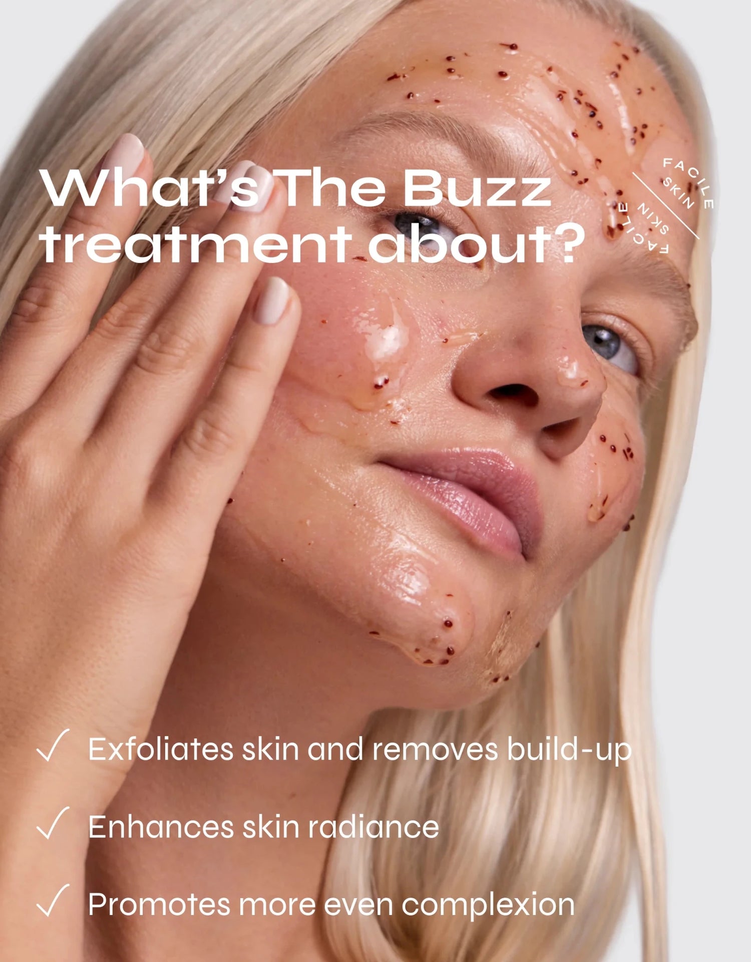 Facile The Buzz Brightening Exfoliating Facial Treatment with AHA &amp; BHA - The Look and Co