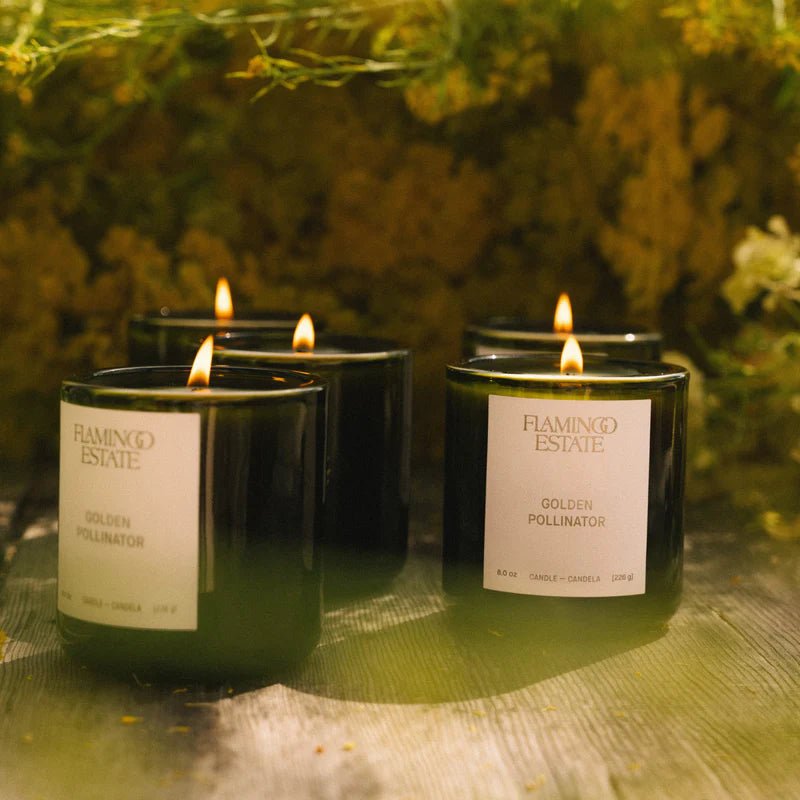 Flamingo Estate Golden Pollinator Candle - The Look and Co