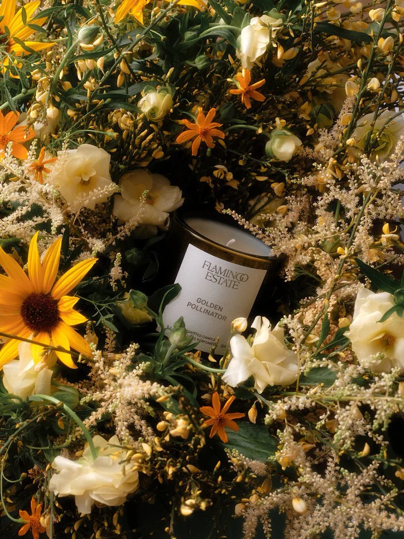 Flamingo Estate Golden Pollinator Candle - The Look and Co