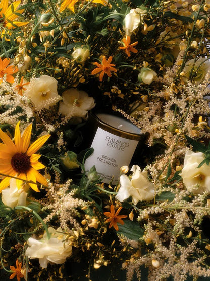 Flamingo Estate Golden Pollinator Candle - The Look and Co