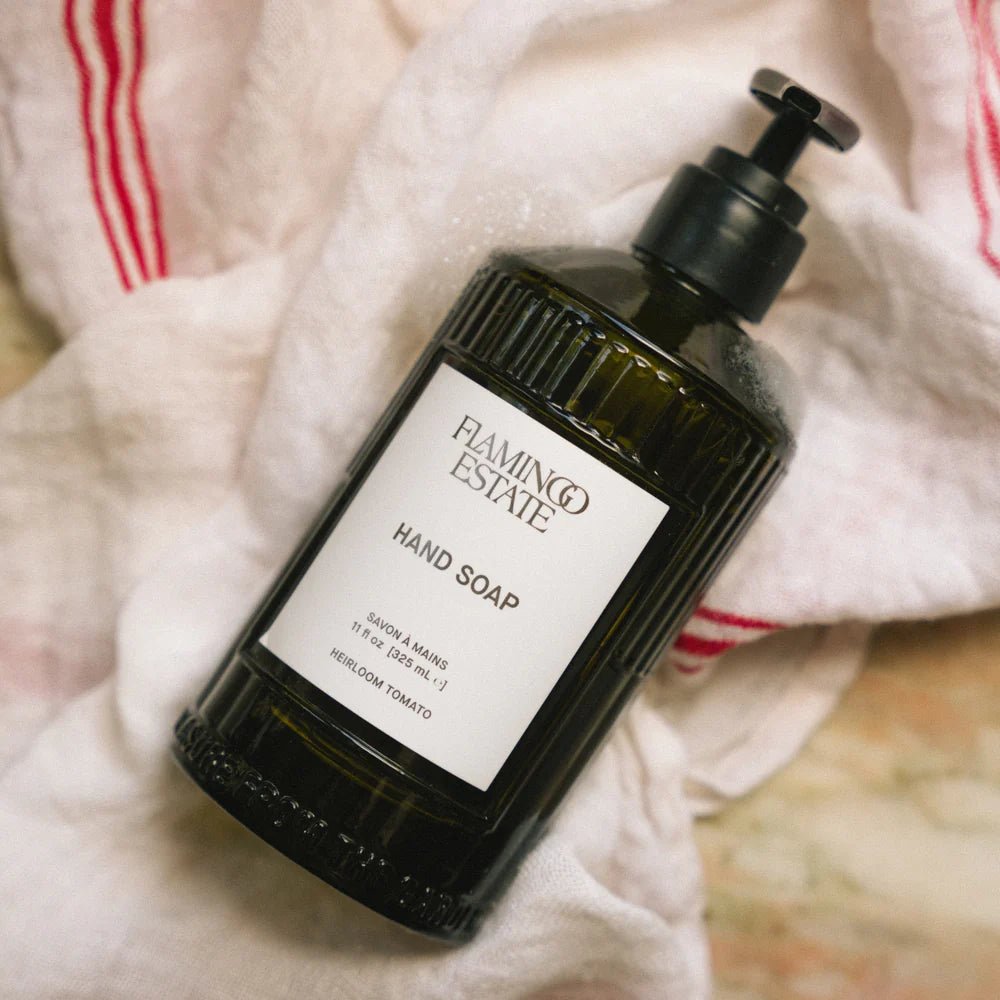 Flamingo Estate Heirloom Tomato Glass Hand Soap - The Look and Co