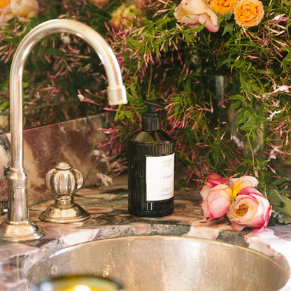 Flamingo Estate Jasmine Damask Rose Glass Hand Soap - The Look and Co