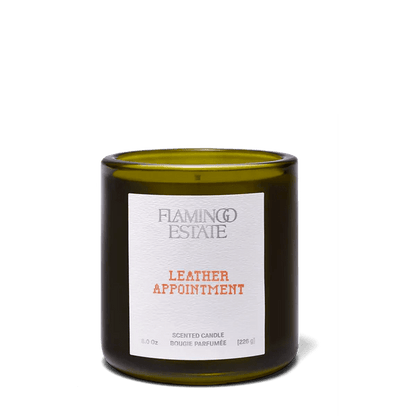 Flamingo Estate Leather Appointment Candle - The Look and Co