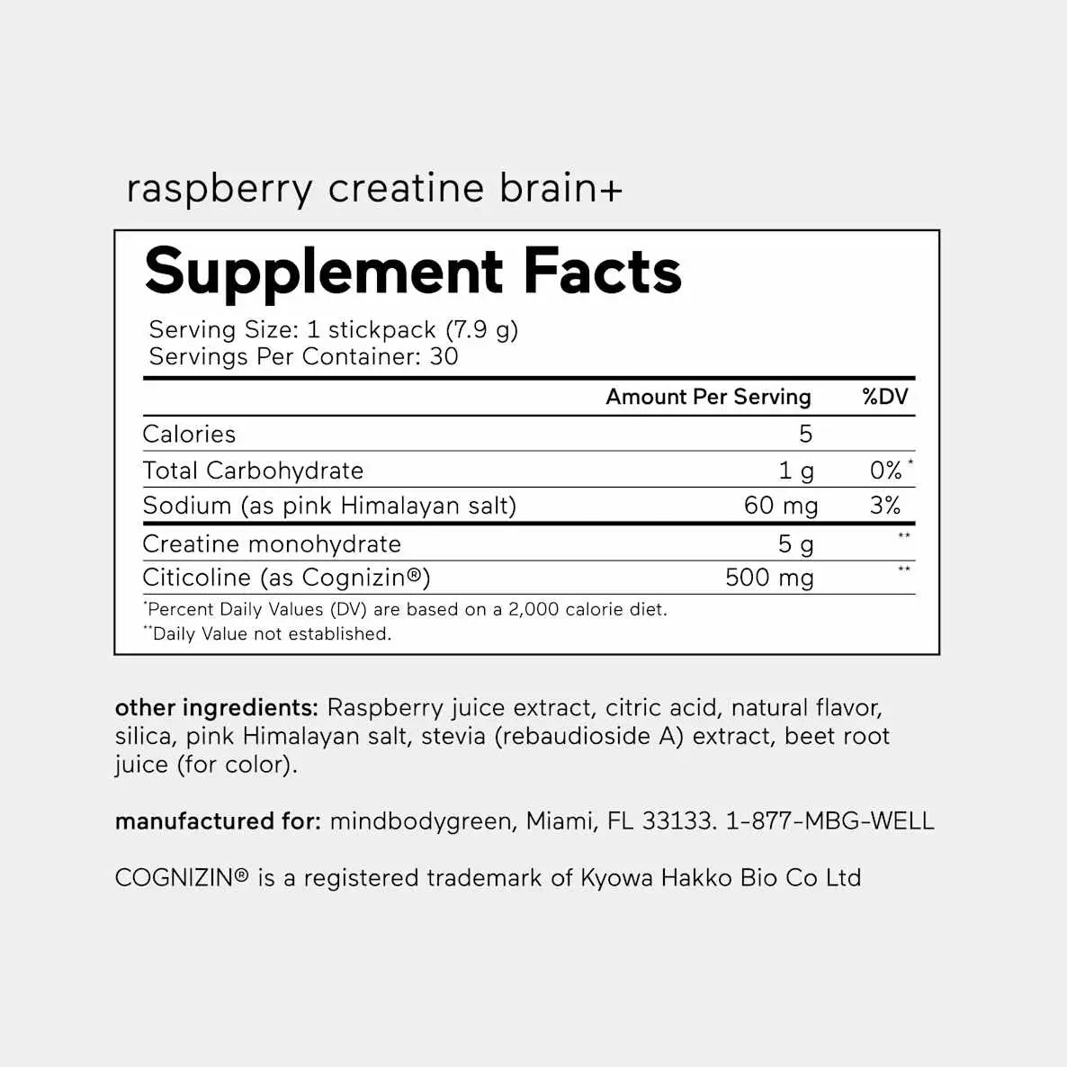 Mindbodygreen creatine brain+